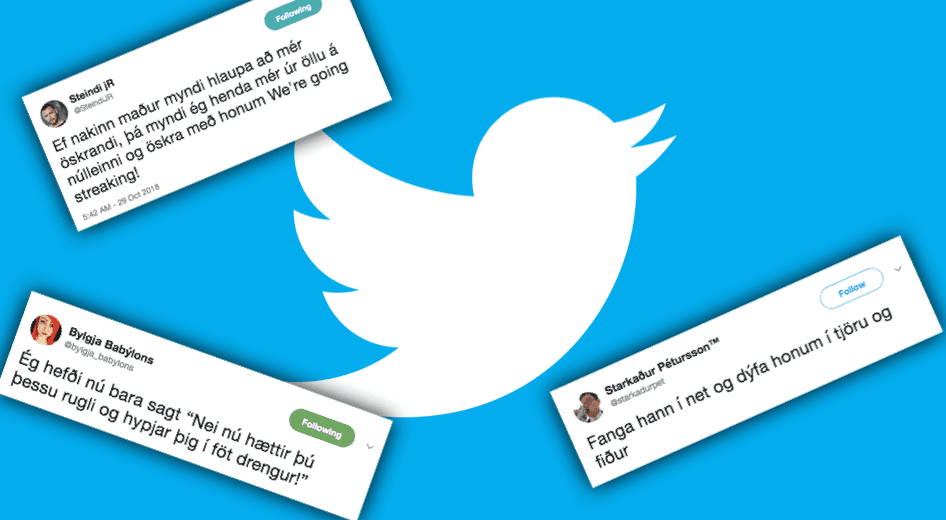 Fólkið á Twitter gefur lögreglunni góð ráð eftir handtökuna á nakta manninum:„Grafa holu og setja laufblöð yfir“