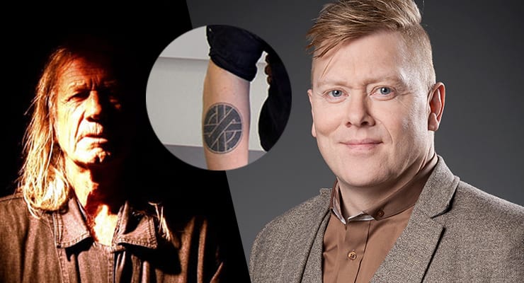 Jón Gnarr hittir æskuhetju sína í Lundúnum