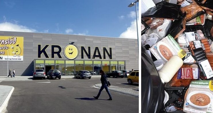 Harma matarsóun fyrir utan verslun Krónunnar: „Ljóst er að þarna var ekki farið eftir verkferlum”