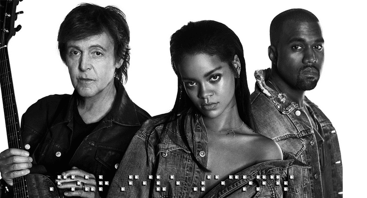 Rihanna með lag í samstarfi við Paul McCartney og Kanye West