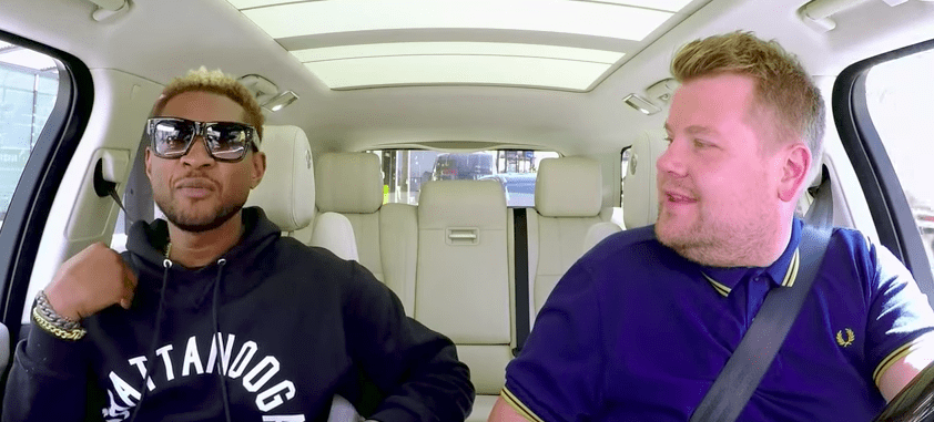 Myndband: Usher kenndi James Corden að dansa í nýju stórkostlegu bílakarókíi