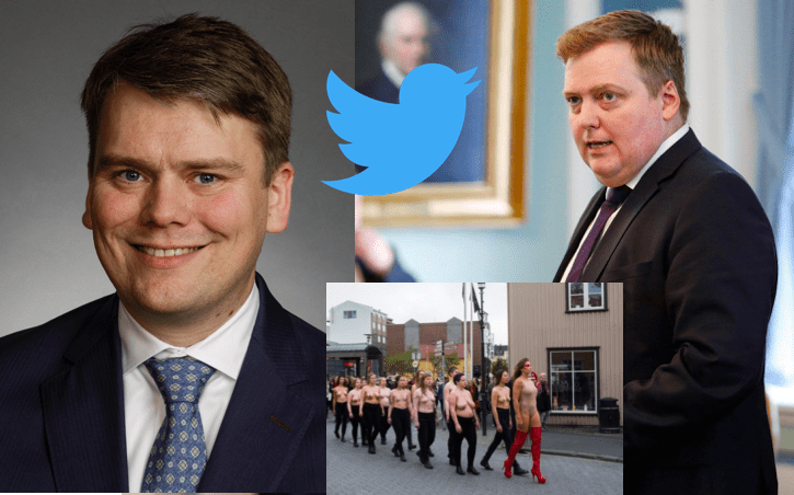 Sigmundur Davíð: Hver leyfði hálfnöktu fólki að nýta Alþingishúsið í auglýsingaskyni?