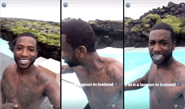 Stórskemmtilegt myndband af Gucci Mane á Íslandi: „I'm in a lagoon