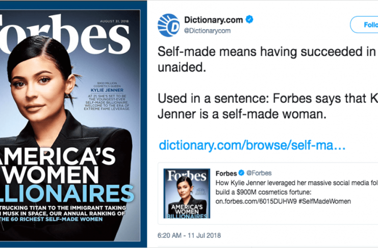 Orðabókin gerði lítið úr Kylie Jenner á Twitter