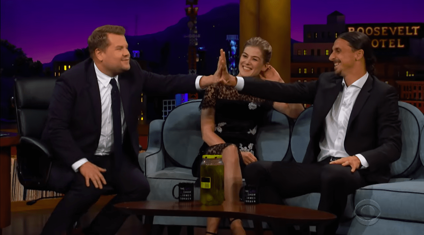 Zlatan sannaði fyrir Corden að hann getur allt: „Ég er Zlatan“
