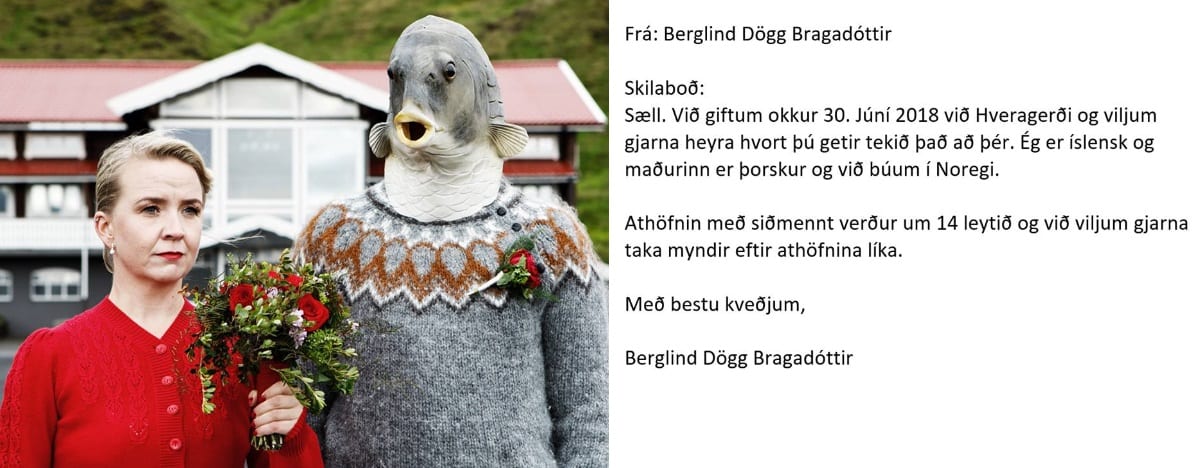 Þýðingarvél Google lífgaði upp á brúðkaupsmyndatöku: „Maðurinn er þorskur”