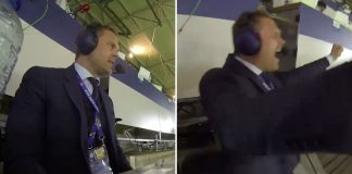 Sjáðu Gumma Ben tryllast yfir marki Birkis Bjarnasonar í leiknum gegn Portúgal