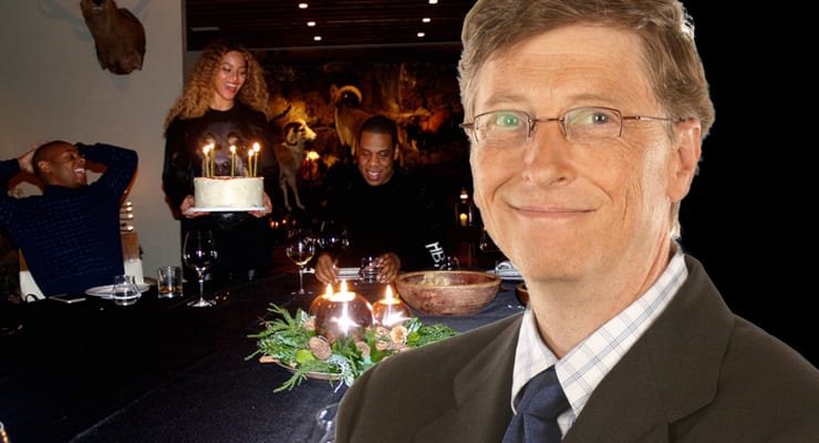 Bill Gates dvelur í sama bústað og Beyonce og Jay-Z á meðan hann er á Íslandi