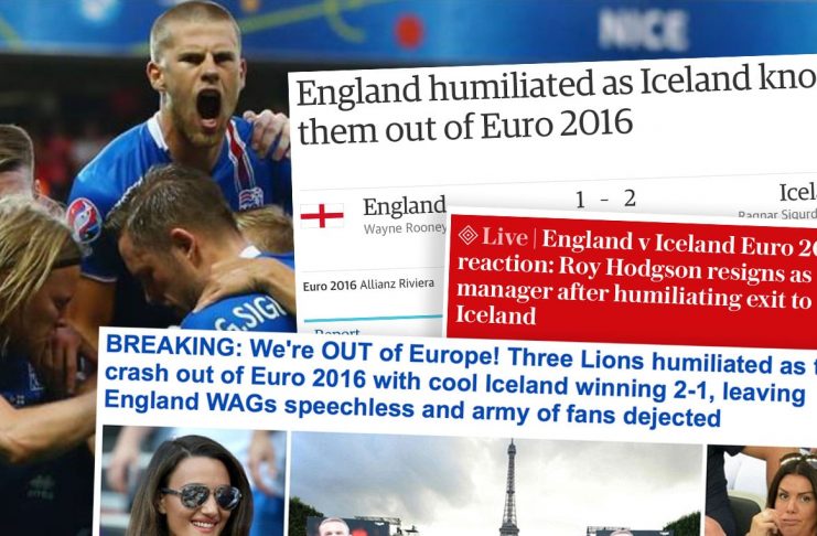 Breska pressan brjáluð eftir leik Íslands og Englands: „Versta niðurlæging sögunnar“