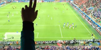 Stórkostleg stemning fyrir leik Íslands og Portúgals