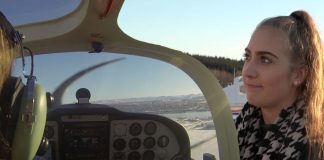 Ísabella er 17 ára flugmaður