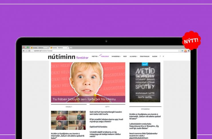 Nútíminn býður upp á sérstaka síðu fyrir foreldra