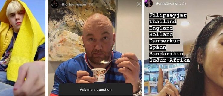 Instagram stjörnurnar svara spurningum fylgjenda í nýrri uppfærslu: „Er pabbi þinn feitur eða massaður?”