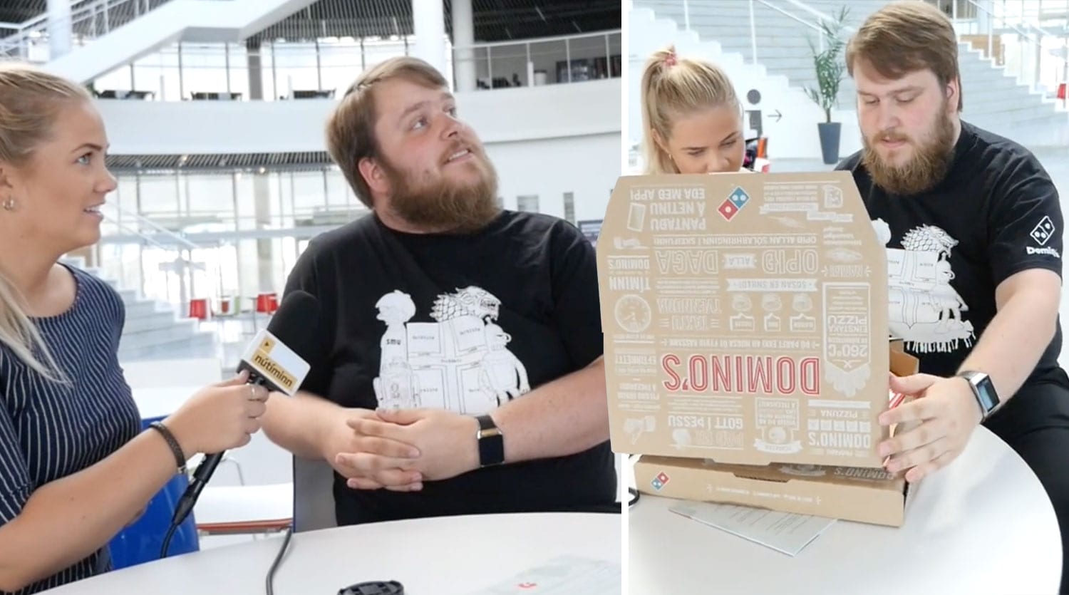 Þriðjudagstilboðsmaðurinn fékk ársbirgðir af pizzum: „Er Auddi Blö hérna einhvers staðar?“