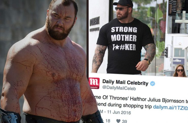 Hafþór Júlíus hundeltur af papparössum í Hollywood