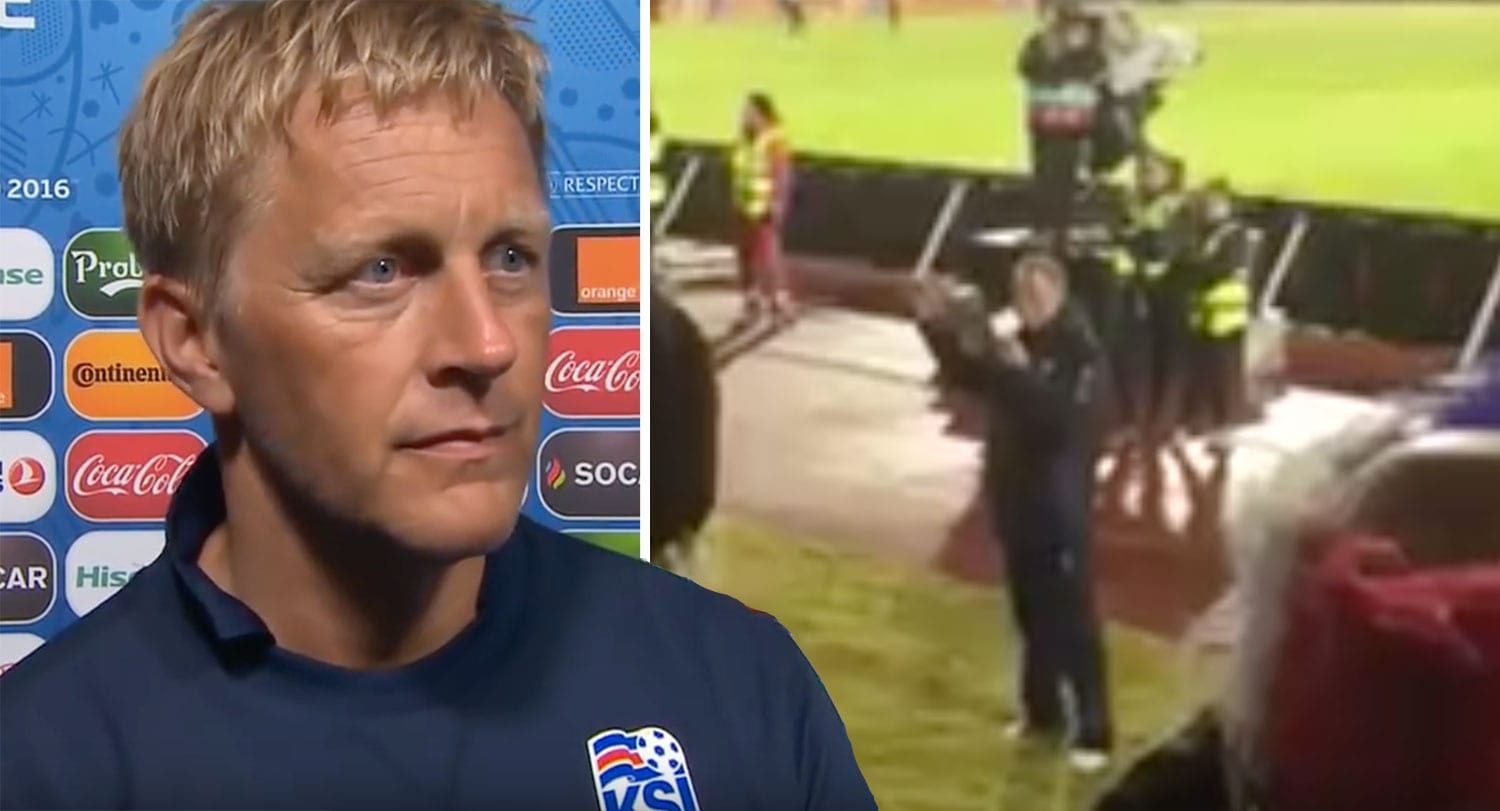 Heimir Hallgríms ávarpaði Tólfuna eftir leikinn: „Og fokking var þetta ekki bæting?“
