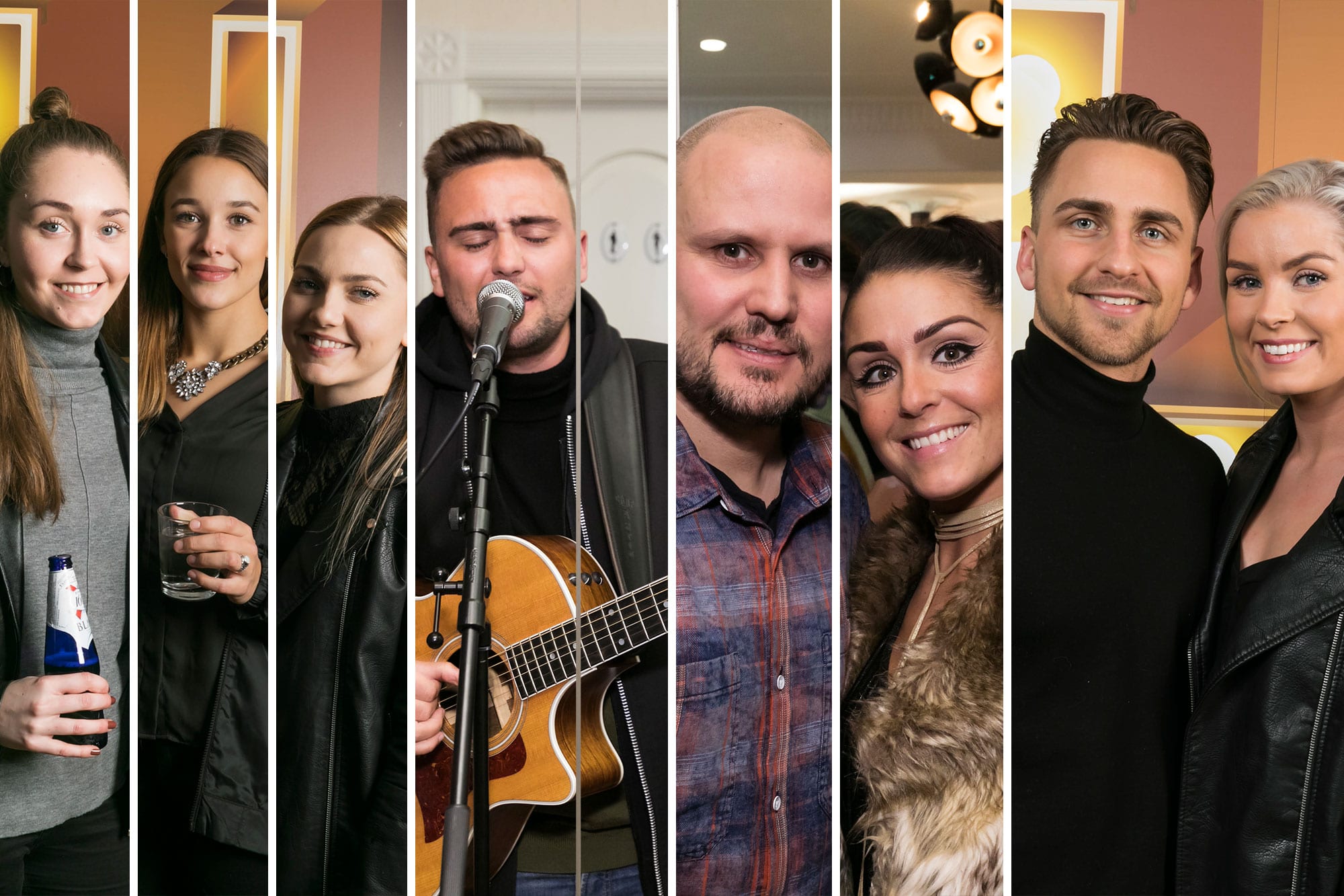 Myndaveisla: Glaðir piltar og hressar stúlkur í partíi H Magasín í Petersen svítunni