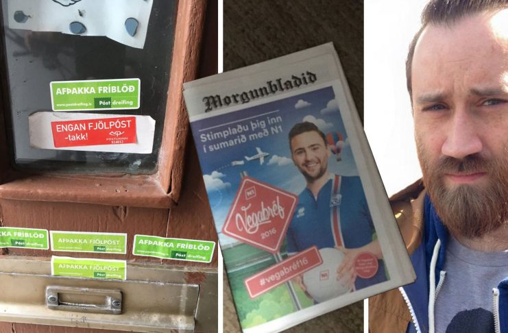 Fær Moggann inn um lúguna þrátt fyrir að afþakka slíkar sendingar með sjö límmiðum