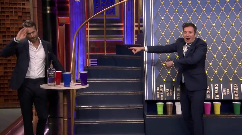 Ryan Reynolds drakk blóð í spjallþætti Jimmy Fallon