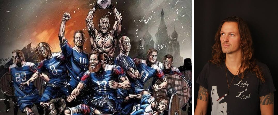 Jón Páll hissa á umræðunni um víkingamyndina af strákunum okkar: „Þessi mynd átti ekki að vera móðgandi á neinn hátt”