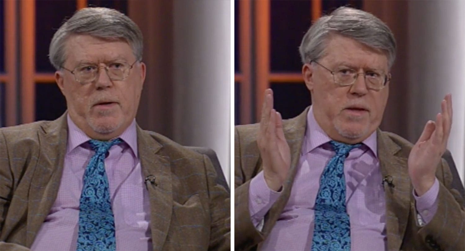 Jón Viðar Jónsson hjólaði í RÚV í beinni útsendingu á RÚV