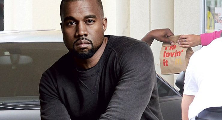 Kanye West samdi ljóð um McDonalds og það er að leggja internetið á hliðina