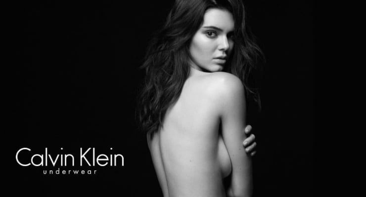 Kendall Jenner auglýsir nærföt fyrir Calvin Klein: Þjófstartaði herferðinni sjálf á Instagram