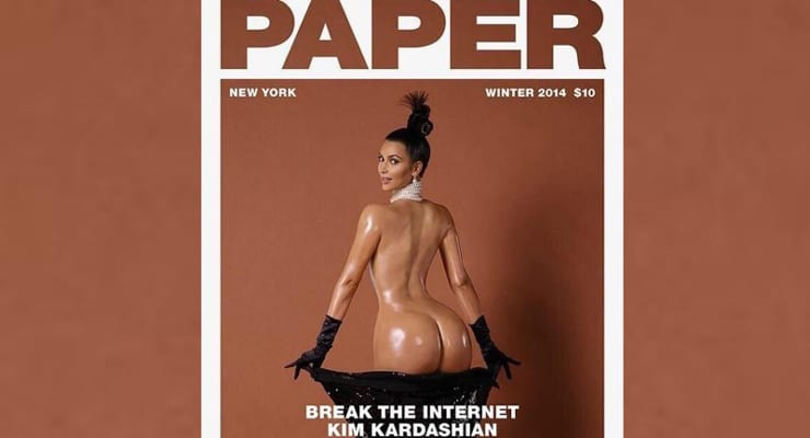 Kim Kardashian brýtur internetið