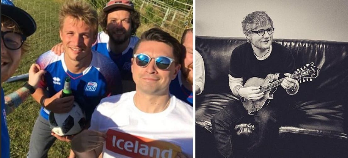 Ed Sheeran bætist í aðdáendahóp íslenska landsliðsins