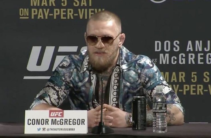 Conor McGregor setti einhvers konar met í að rífa kjaft