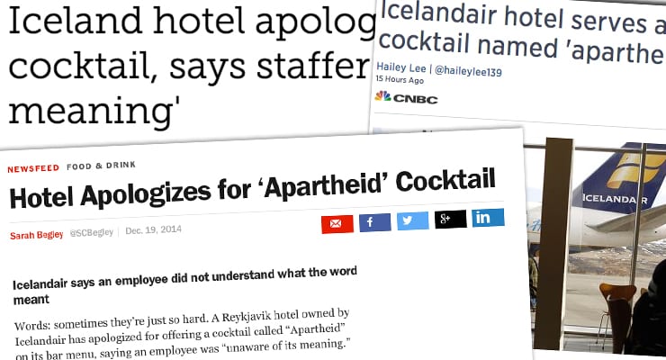 Apartheid-mistökin vekja heimsathygli