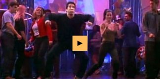 Monica og Ross dansa við What Do You Mean með Justin Bieber