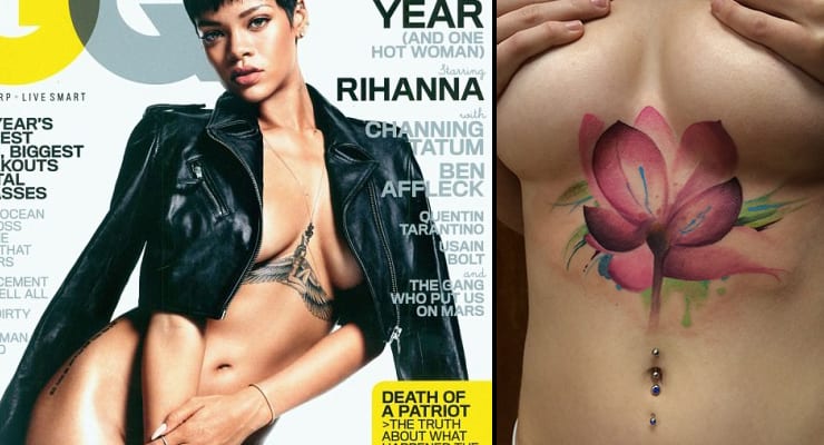 Rihanna kom af stað bylgju: Íslenskar stúlkur fá sér „underboob“-tattú