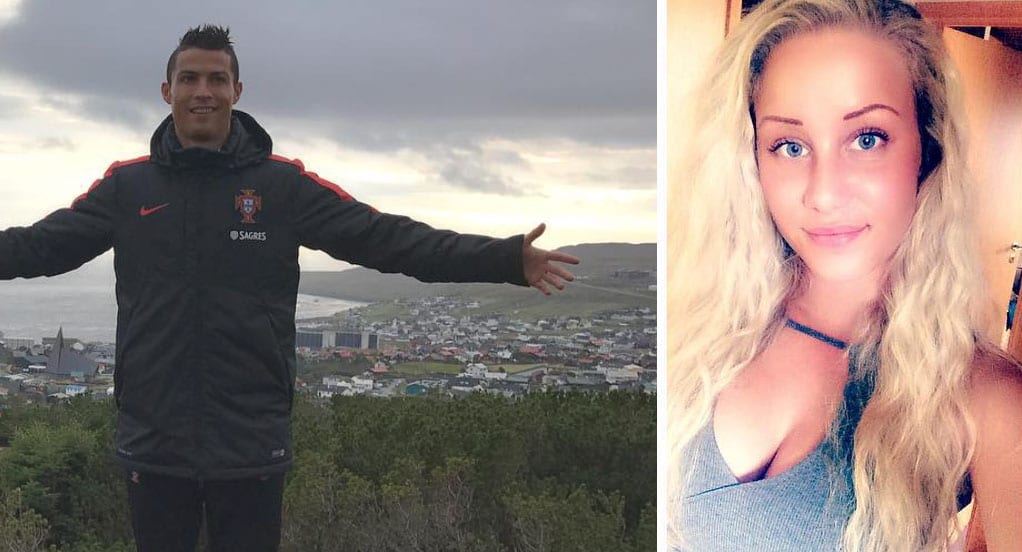 Færeysk stúlka birtir samskipti sín við Cristiano Ronaldo