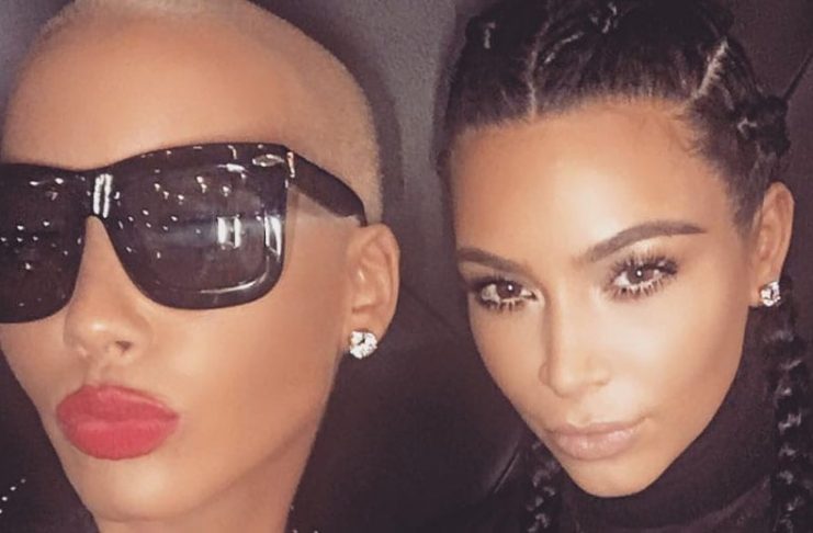 Amber Rose og Kim Kardashian birta mynd af sáttafundi