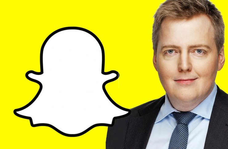 2.500 manns fylgjast með forsætisráðherra á Snapchat