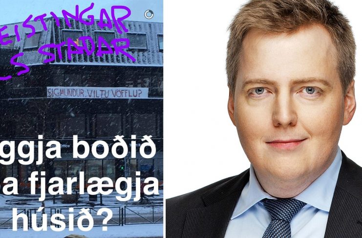 Sigmundur Davíð bregst við vöffluboðinu með léttu spaugi á Snapchat