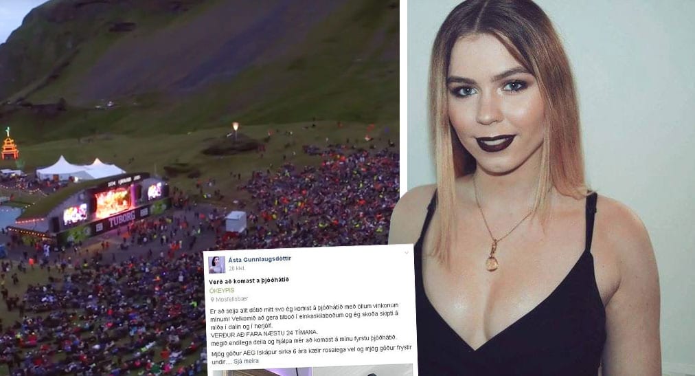 Ásta komst á Þjóðhátíð eftir að hafa selt búslóðina