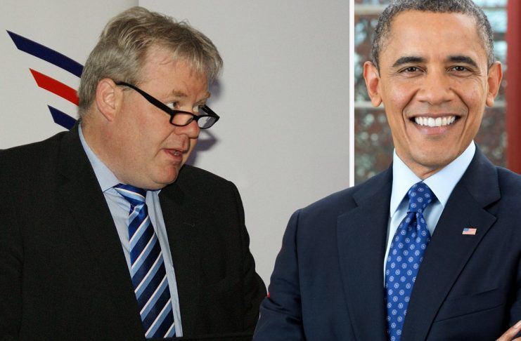 Sigurður Ingi borðar kvöldverð með Barack og Michelle Obama í Hvíta húsinu
