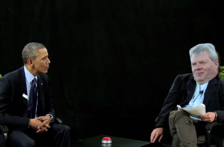 Verður fundur Sigurðar Inga og Obama í Hvíta húsinu svona? Sjáðu myndbandið
