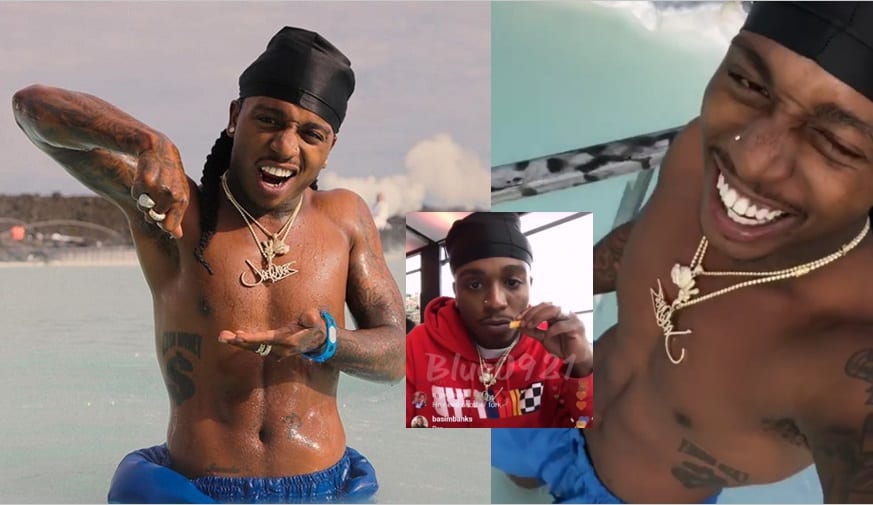 Tónlistarmaðurinn Jacquees fór í Bláa Lónið en var ekki hrifinn af matnum: „Borða þetta til að lifa af”
