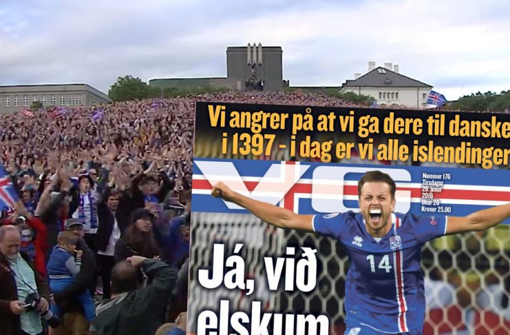 Forsíðan á Verdens Gang í Noregi á Íslensku: „Já