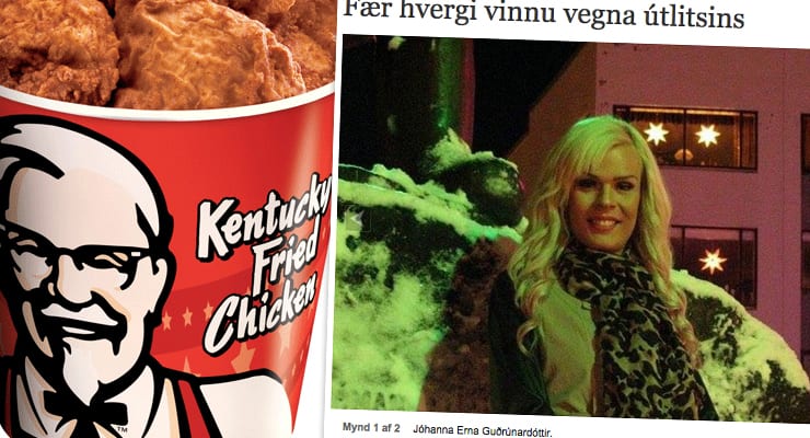 Transgender segir KFC hafa hafnað sér vegna útlits