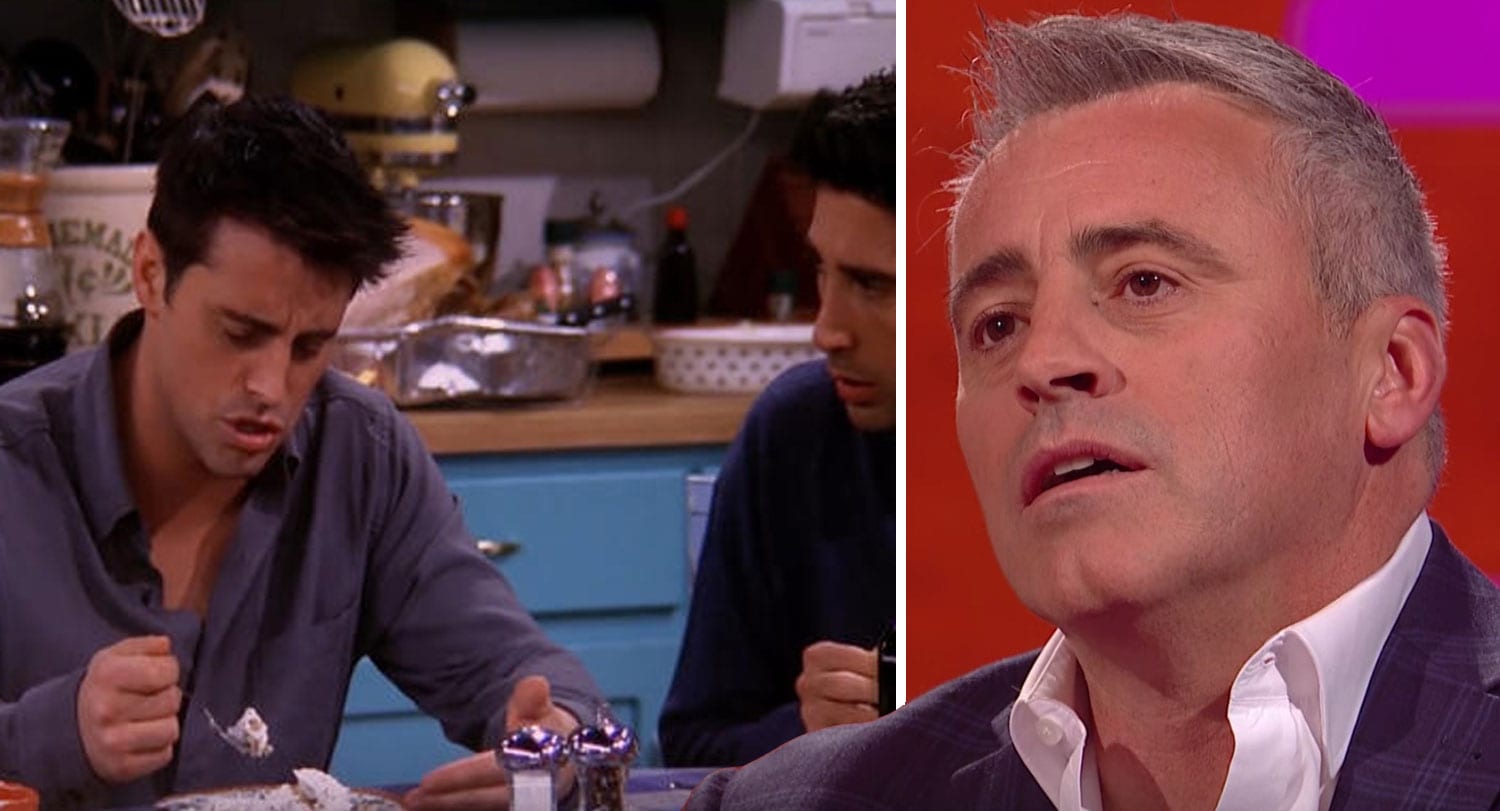 Matt LeBlanc borðaði óvart misheppnaða eftirréttinn upp úr David Schwimmer við tökur á Friends