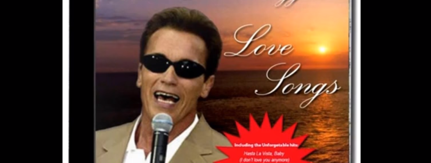 Ert þú búin/-n að heyra Arnold Schwarzenegger syngja Earthquake Love? - Eitthvað sem enginn má missa af! - MYNDBAND