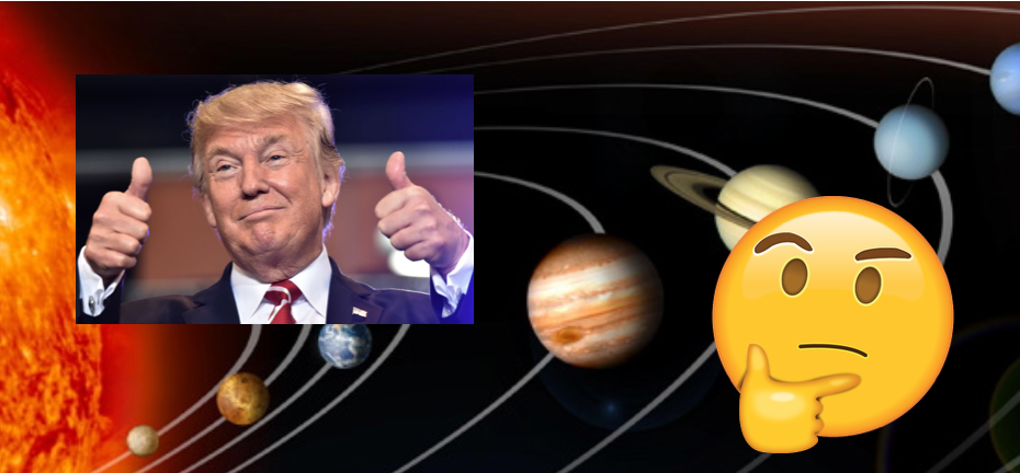Trump segir að tunglið sé hluti af Mars