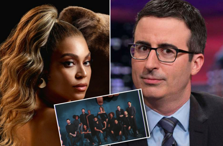 Beyonce var fótósjoppuð inn á hópmyndina af leikurum Lion King