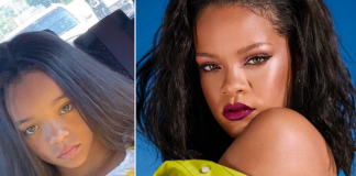 Rihanna birtir mynd af tvífara sínum: „Hvenær eignaðist þú dóttur?“