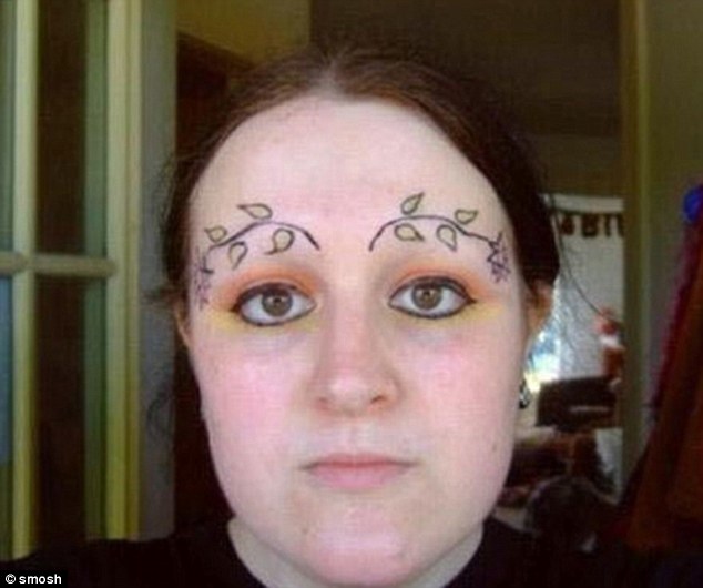 If you don't have any eyebrows, then you can always have flowers tattooed on instead