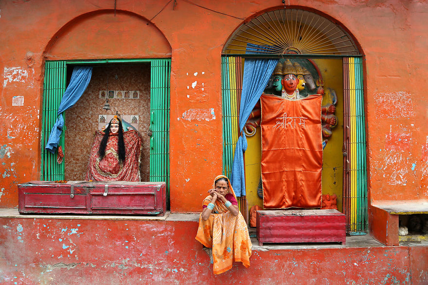 Woman In Varanasi, India